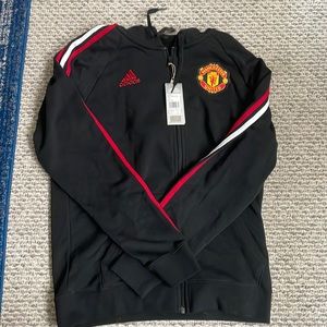 Adidas Manchester United Hoodie - Black Medium